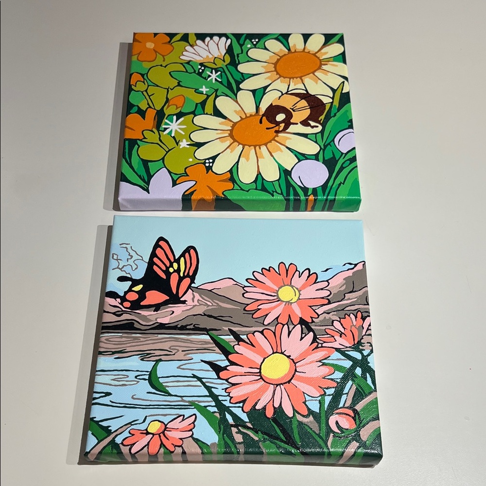 Floral and Nature Canvas Art Set